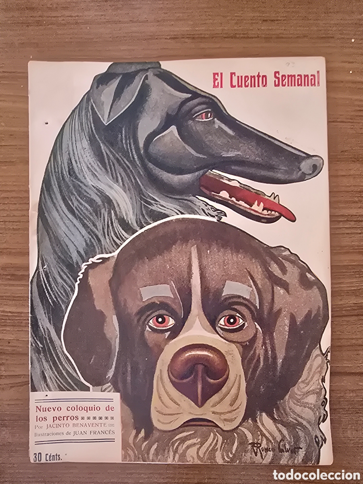 Collection Magazines and Newspapers: EL CUENTO SEMANAL,NUMERO 93,A&Ntilde;O 1908,JACINTO BENAVENTE