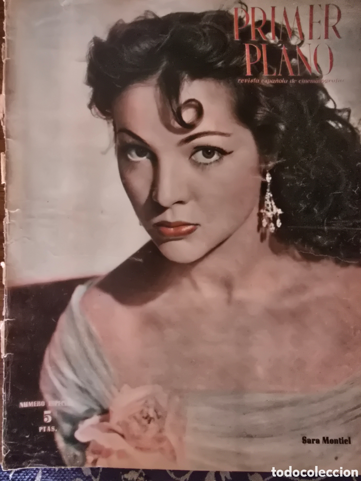 Coleccionismo de Revistas y Peri&oacute;dicos: PRIMER PLANO REVISTA ESPA&Ntilde;OLA DE CINEMATOGR&Aacute;FIA,NUMERO 523,SARA MONTIEL(ADRIANO DEL VALLE)