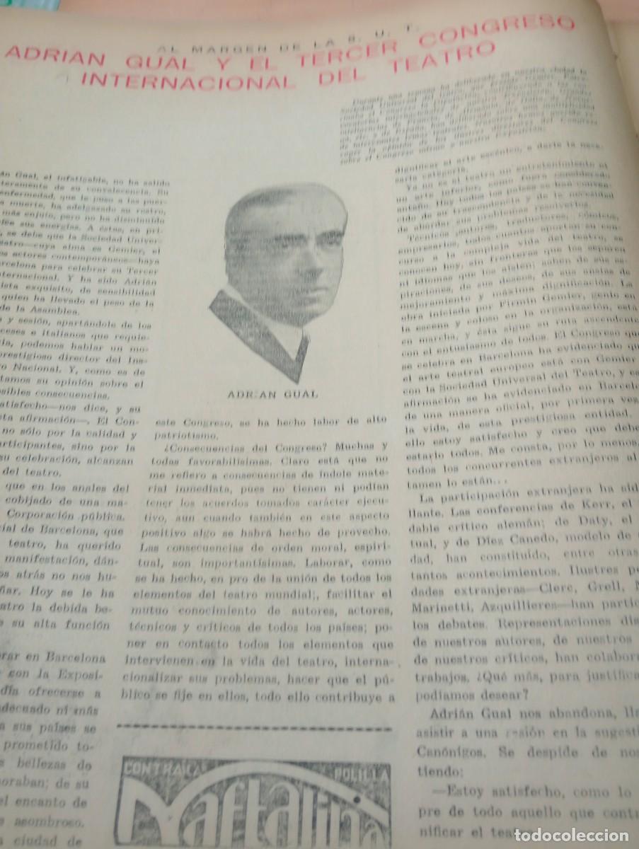 Coleccionismo de Revistas y Peri&oacute;dicos: REVISTA A&Ntilde;O 1929 ADRIA GUAL SANTA CREU DE OLORDA
