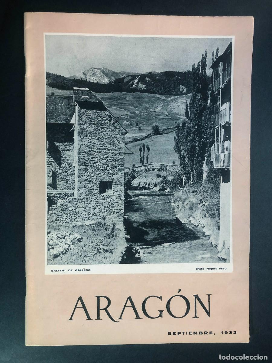 Coleccionismo de Revistas y Peri&oacute;dicos: REVISTA ARAG&Oacute;N /Septiembre 1933 /MONASTERIO DE CASBAS ( Huesca )EXPLORADORES EN ESCARRILLA