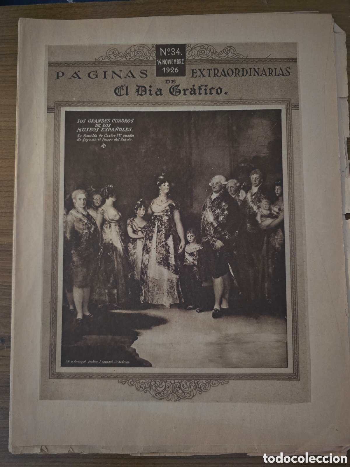Collection Magazines and Newspapers: PAGINAS EXTRAORDINARIAS DE EL DIA GRAFICO,NUMERO 34, A&Ntilde;O 1926,(BARCELONA)