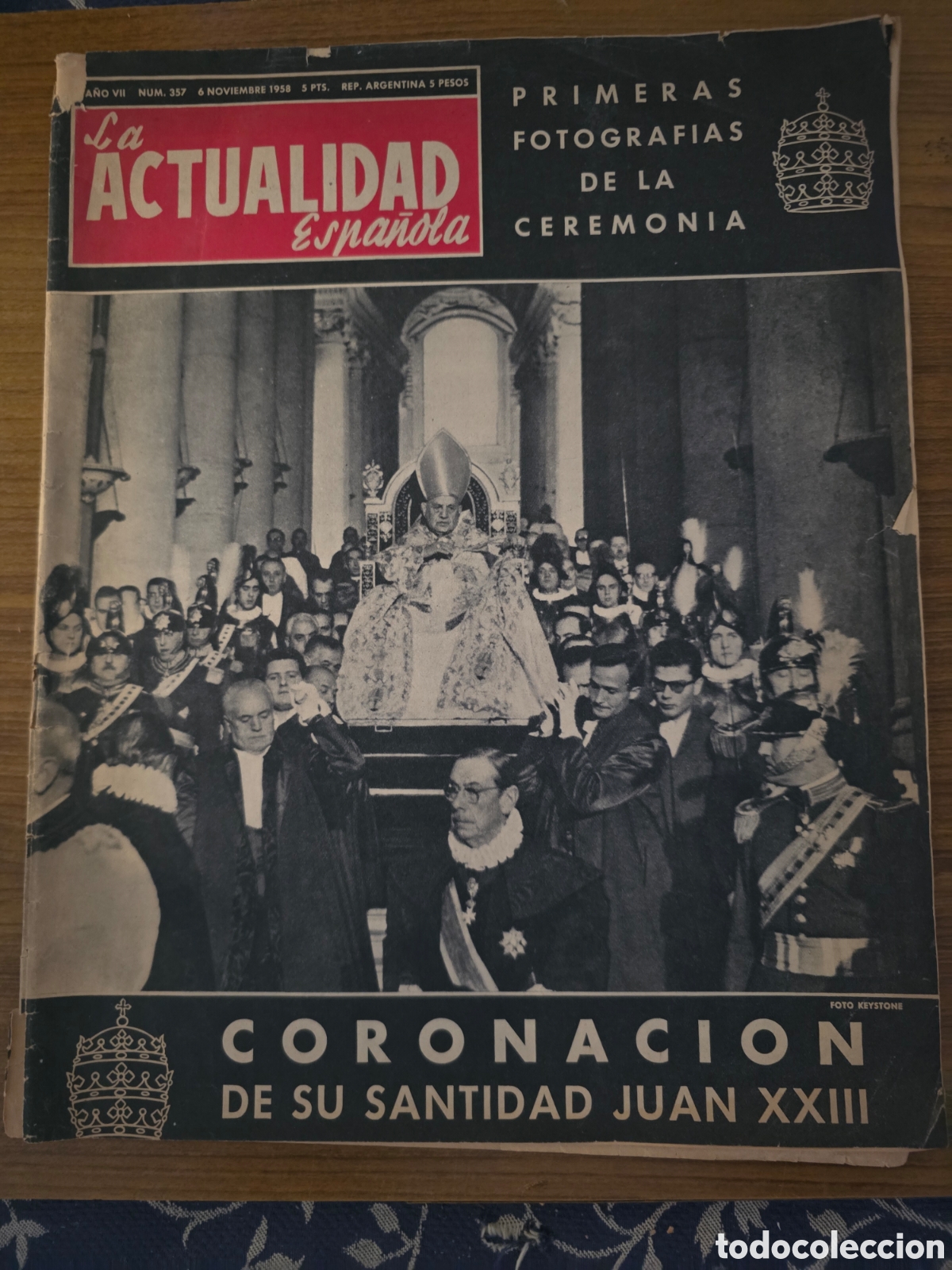 Coleccionismo de Revistas y Peri&oacute;dicos: LA ACTUALIDAD ESPA&Ntilde;OLA, NUMERO 357,A&Ntilde;O 1958,(IMPRESO EN PRENSA GRAFICA)