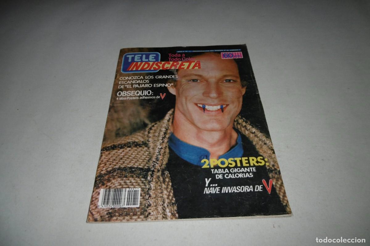 Coleccionismo de Revistas y Peri&oacute;dicos: TELE INDISCRETA A&Ntilde;O 2 NUMERO 11 V LOS VISTANTES