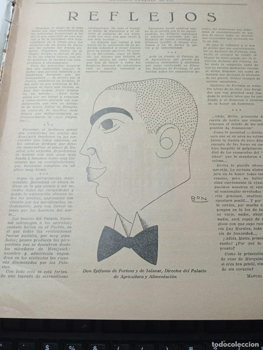 Collection Magazines and Newspapers: REVISTA A&Ntilde;O 1929 EPIFANIO DE FORTUNY MARIANO RUBIO BELLVE DIRT TRACK MOTOS EN EL ESTADIO OLIMPICO