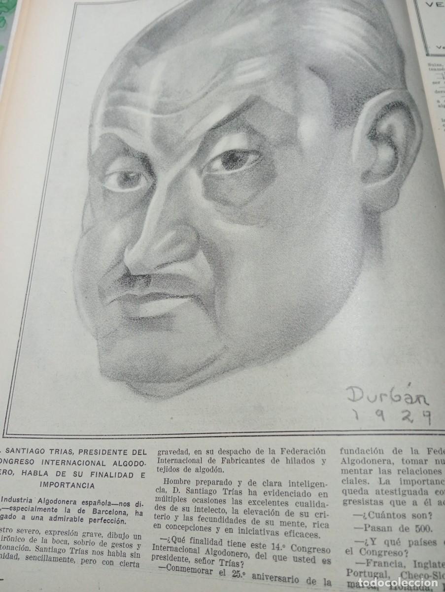 Coleccionismo de Revistas y Peri&oacute;dicos: REVISTA A&Ntilde;O 1929 SANTIAGO TRIAS ALGODON FUENTE MAGICA DE MONTJUIC FLIT VUELTA CICLISTA CATALU&Ntilde;A
