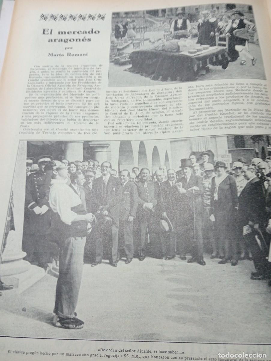 Coleccionismo de Revistas y Peri&oacute;dicos: REVISTA A&Ntilde;O 1929 MERCADO ARAGONES JUEGOS FLORALES DE ARAGON EN LA EXPOSICION INTERNACIONAL BARCELONA