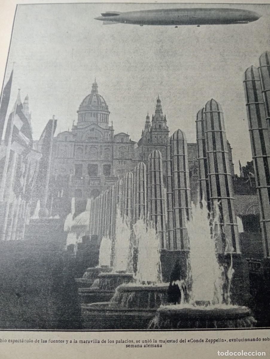 Coleccionismo de Revistas y Peri&oacute;dicos: REVISTA A&Ntilde;O 1929 DIRIGIBLE ZEPPELIN EN BARCELONA ANTONIO LLOPIS OLEGARI JUNYENT SILLAS MODERNAS