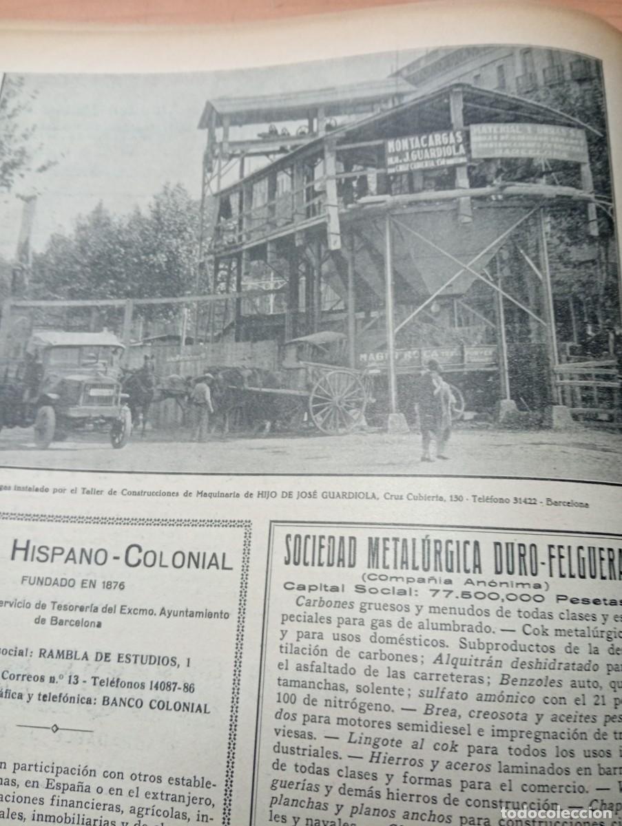 Coleccionismo de Revistas y Peri&oacute;dicos: REVISTA A&Ntilde;O 1929 MONTACARGAS JOSE GUARDIOLA MARTIN NOEL CONDE DE BUGALLAL FRENOS MANUEL BLASI