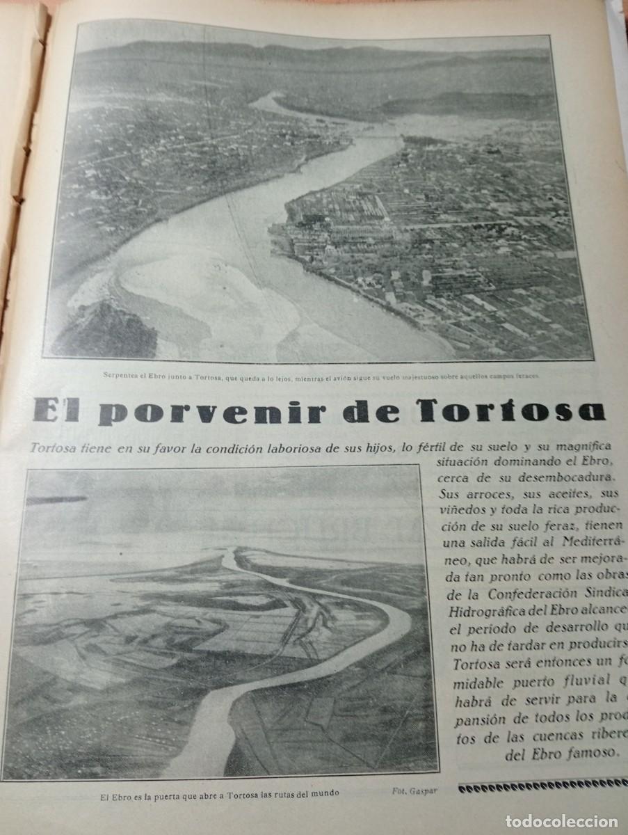 Coleccionismo de Revistas y Peri&oacute;dicos: REVISTA A&Ntilde;O 1929 EL PROVENIR DE TORTOSA FOTOS AEREAS DEL DELTA DEL EBRO