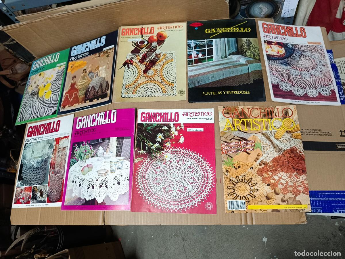Collection Magazines and Newspapers: LOTE DE 9 ANTIGUAS REVISTAS DE GANCHILLO ARTISTICO, TRICOT SELECTION -P26