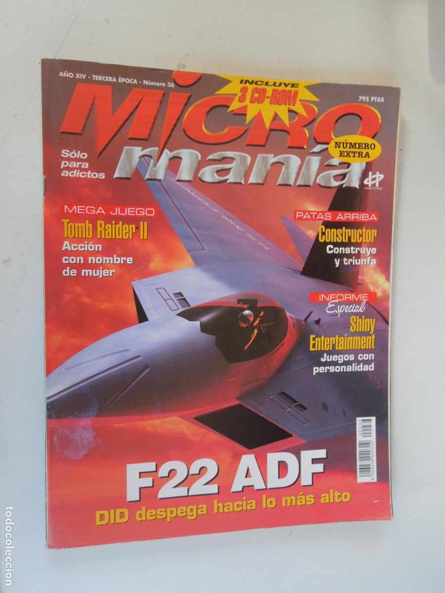 Coleccionismo de Revistas y Peri&oacute;dicos: MICROMANIA REVISTA N&ordm; 36 III EPOCA- 01-1998- F22 ADF CON SUPLEMENTO