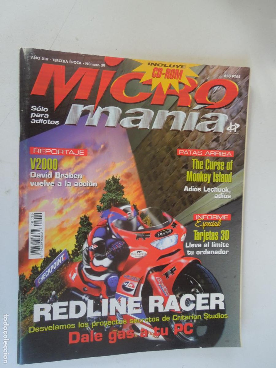 Collezionismo di Riviste e Giornali: MICROMANIA REVISTA N&ordm; 39 - III EPOCA-04-1998- REDLINE RACER . DALE GAS A TU PC
