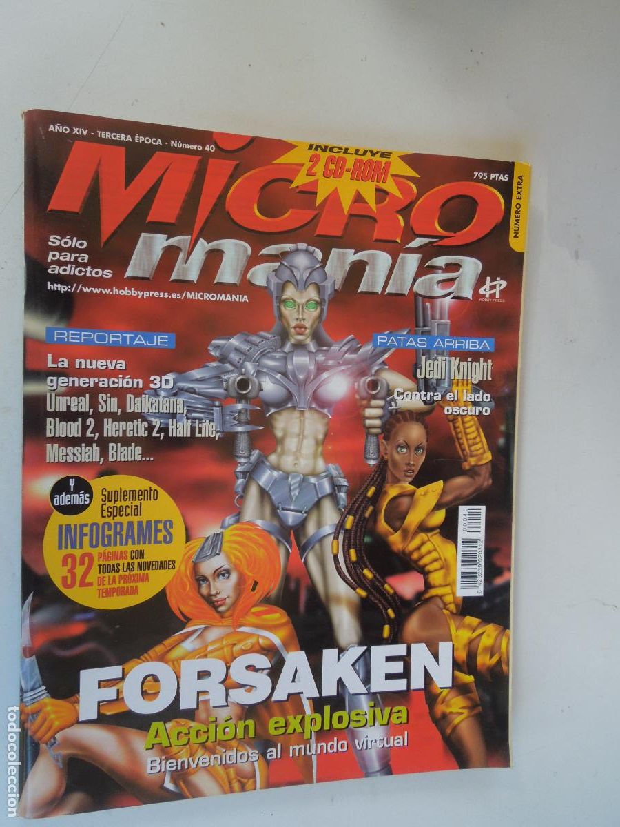 Coleccionismo de Revistas y Peri&oacute;dicos: MICROMANIA REVISTA N&ordm; 40 - III EPOCA- 05-1998 FORSAKEN ACCION EXPLOSIVA + SUPLEMENTO