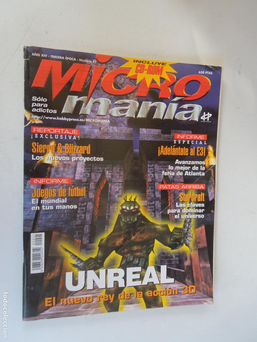 Sammeln von Zeitschriften und Zeitungen: MICROMANIA REVISTA N&ordm; 41- III EPOCA- JUNIO 1988 - UNREAL - EL NUEVO REY DE LA ACCION 3D