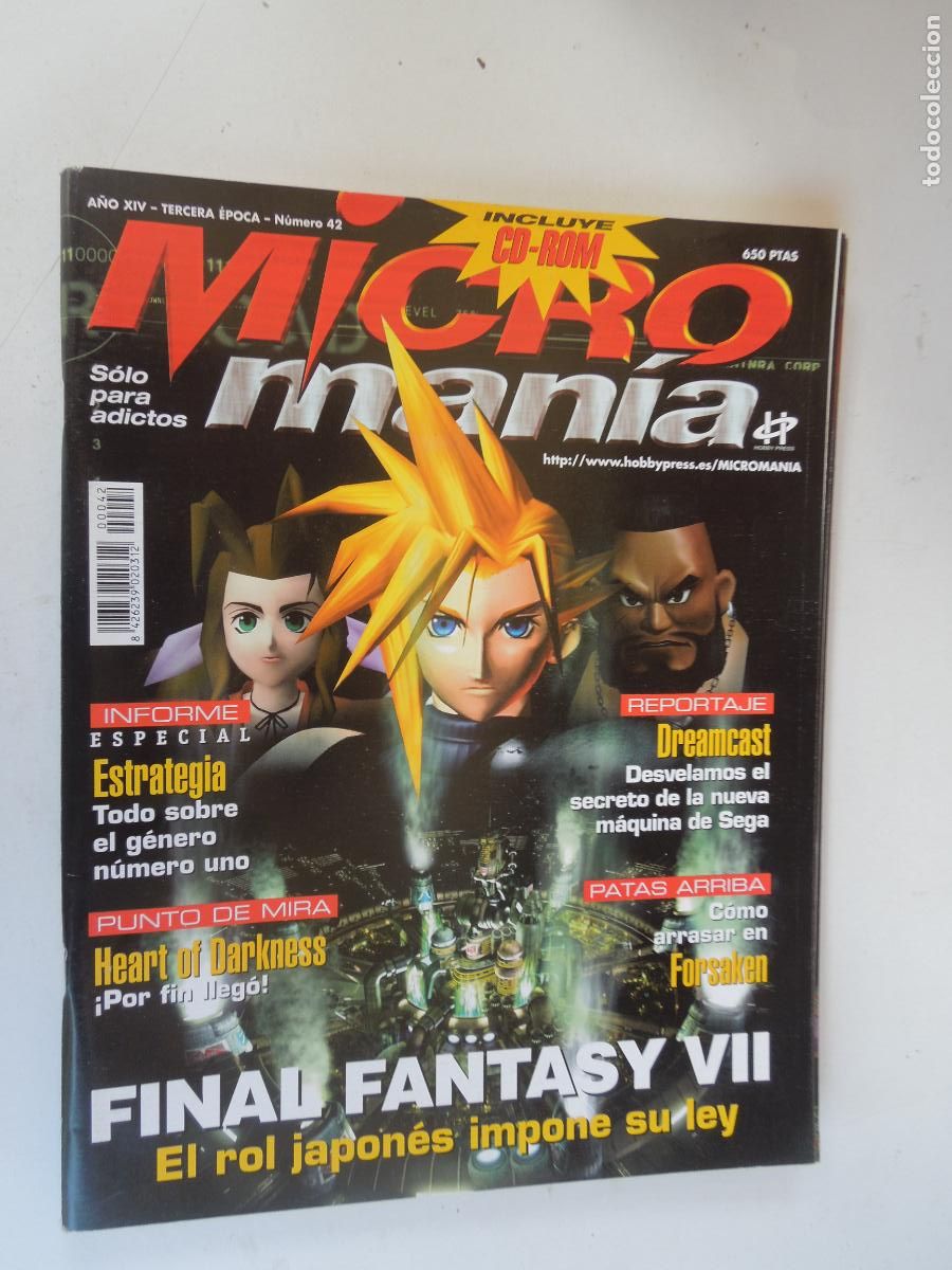 Coleccionismo de Revistas y Peri&oacute;dicos: MICROMANIA REVISTA N&ordm; 42 - III EPOCA-07-1998 - FINAL FANTASY VII - SUPLEMENTO - EL ROL JAPON&Eacute;S