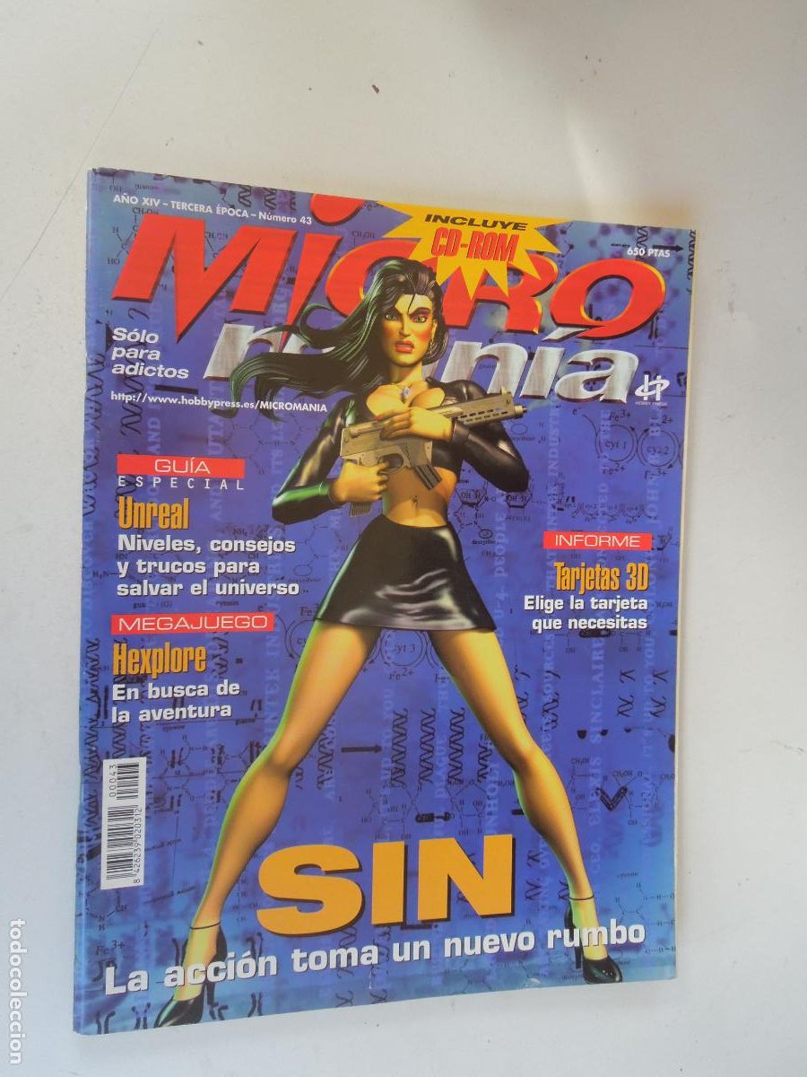 Collectionnisme de Revues et Journaux: MICROMANIA REVISTA N&ordm; 43 - III EPOCA- 08-1998- SIN - LA ACCION TOMA UN NUEVO RUMBO
