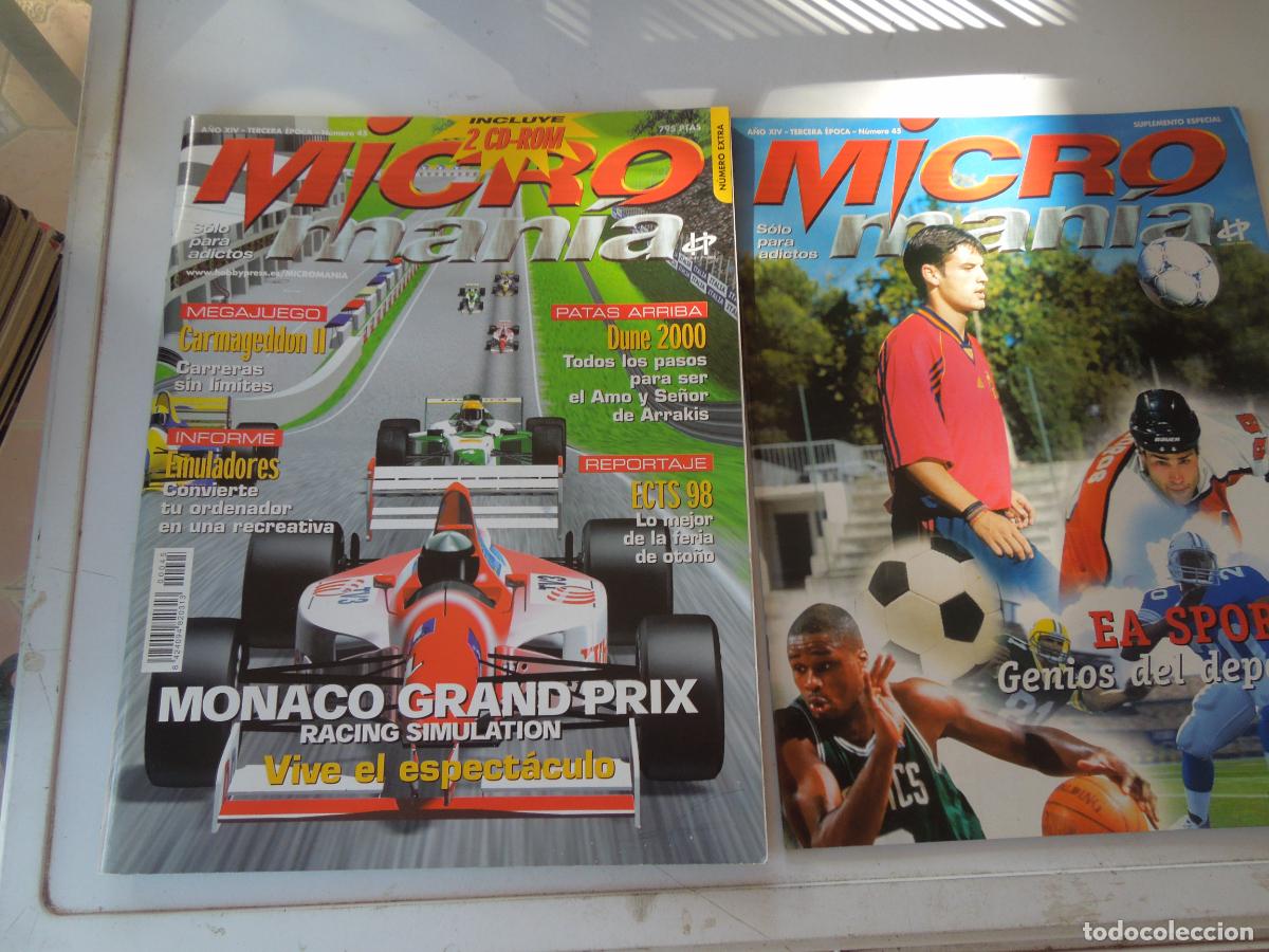 Colecionismo de Revistas e Jornais: MICROMANIA REVISTA N&ordm; 45 III EPOCA - NUMERO EXTRA CON SUPLEMENTO - MONACO GRAND PRIX