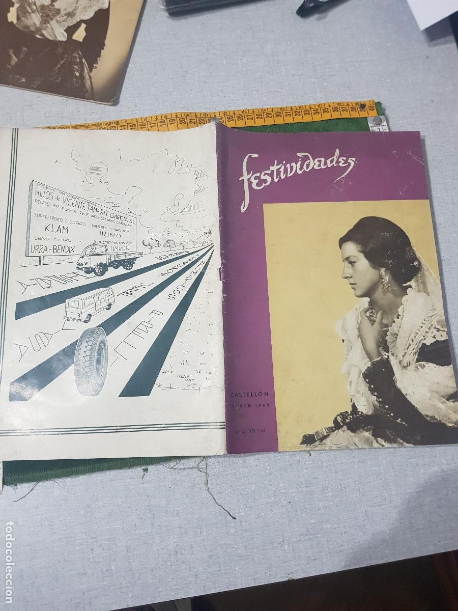 Coleccionismo de Revistas y Peri&oacute;dicos: FESTIVIDADES 1965 ,PORTADA SRTA.LUISA BREVA FERRER.REINA DE LAS FIESTAS DE LA MAGDALENA