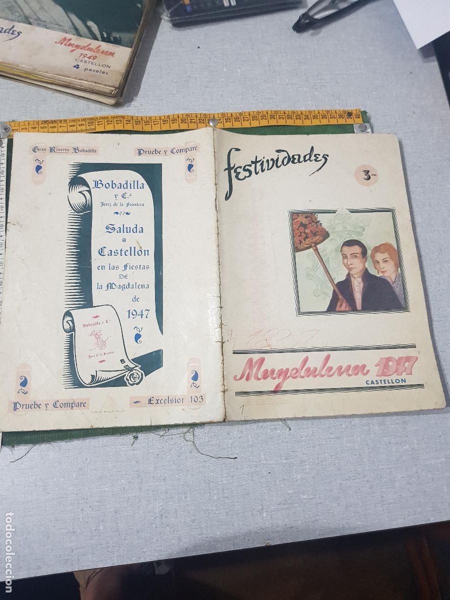 Coleccionismo de Revistas y Peri&oacute;dicos: FESTIVIDADES 1947 , SRTA.MARIA LUISA DOLS COSIN .REINA DE LAS FIESTAS DE LA MAGDALENA