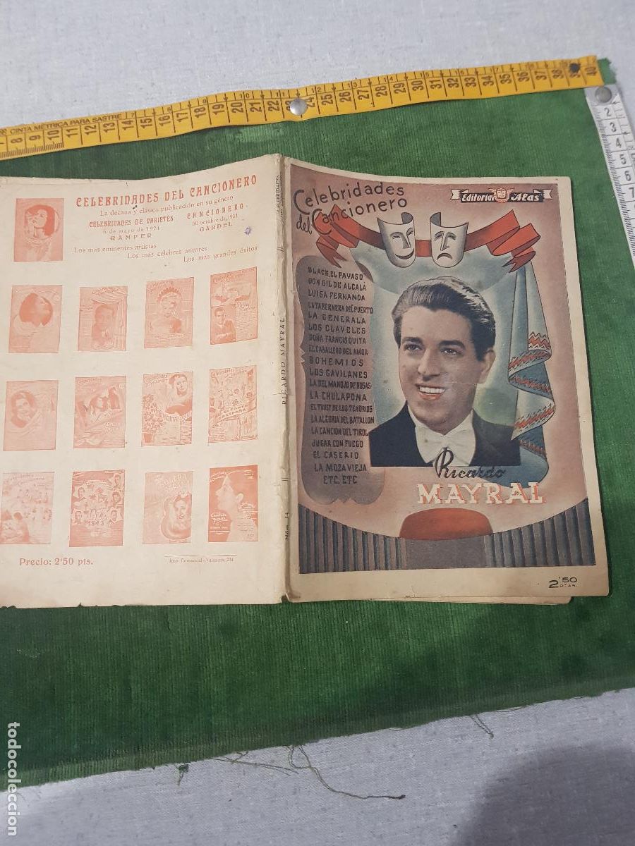 Colecionismo de Revistas e Jornais: CELEBRIDADES DEL CANCIONERO-RICARDO MAYRAL