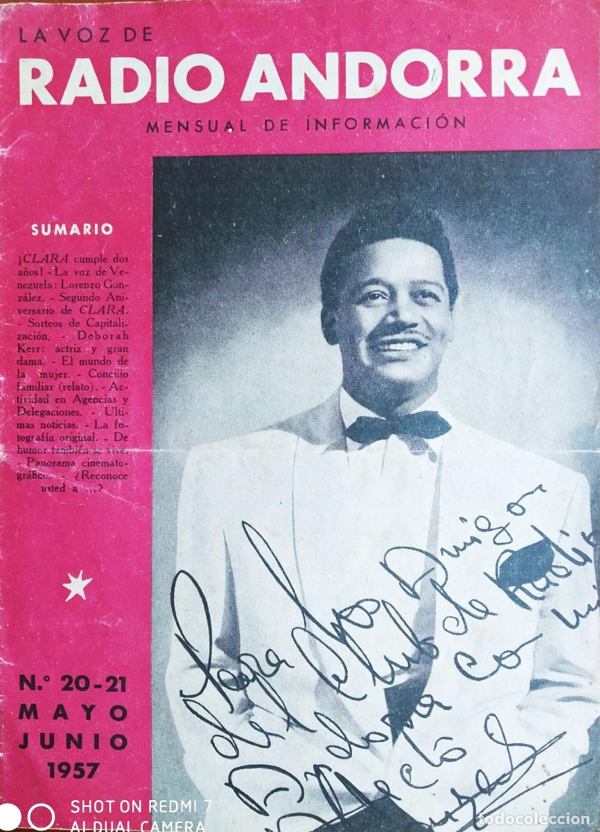 Coleccionismo de Revistas y Peri&oacute;dicos: LA VOZ DE RADIO ANDORRA 1957
