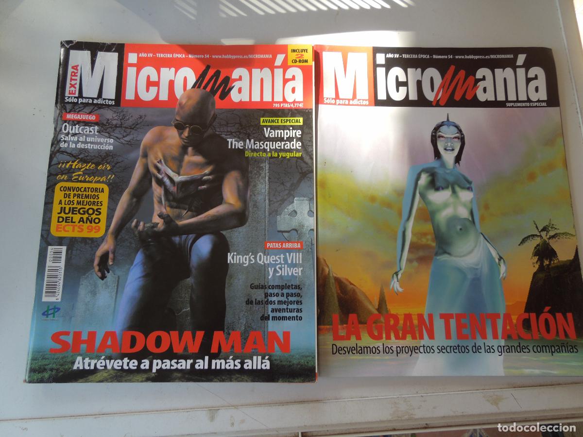Coleccionismo de Revistas y Peri&oacute;dicos: MICROMANIA REVISTA N&ordm; 54 -III EPOCA - EXTRA -SUPLEMENTO- SHADOW MAN - ATRVETE A PASAR AL M&Aacute;S ALL&Aacute;