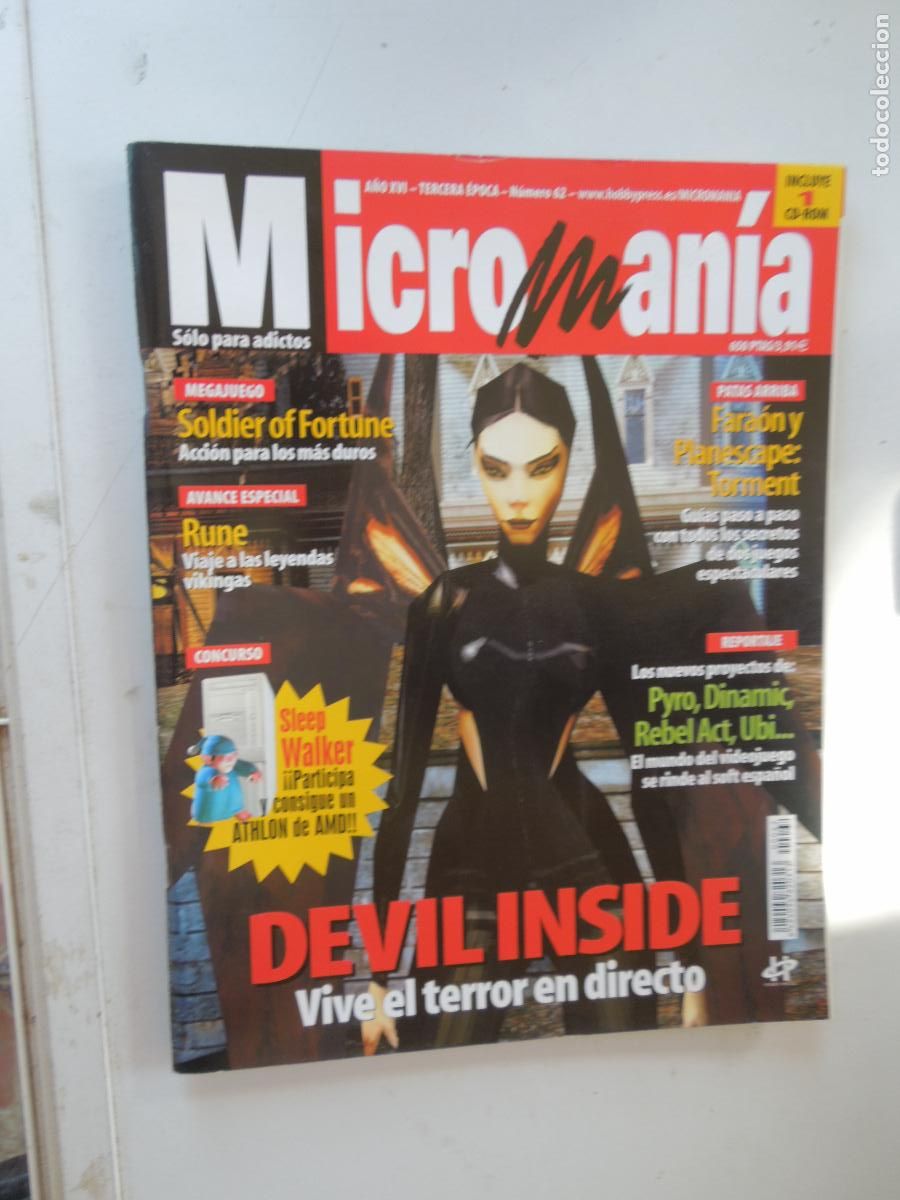 Coleccionismo de Revistas y Peri&oacute;dicos: MICROMANIA REVISTA N&ordm; 62 -III EPOCA - MARZO 2000- DEVIL INSIDE - VIVE EL TERROR EN DIRECTO