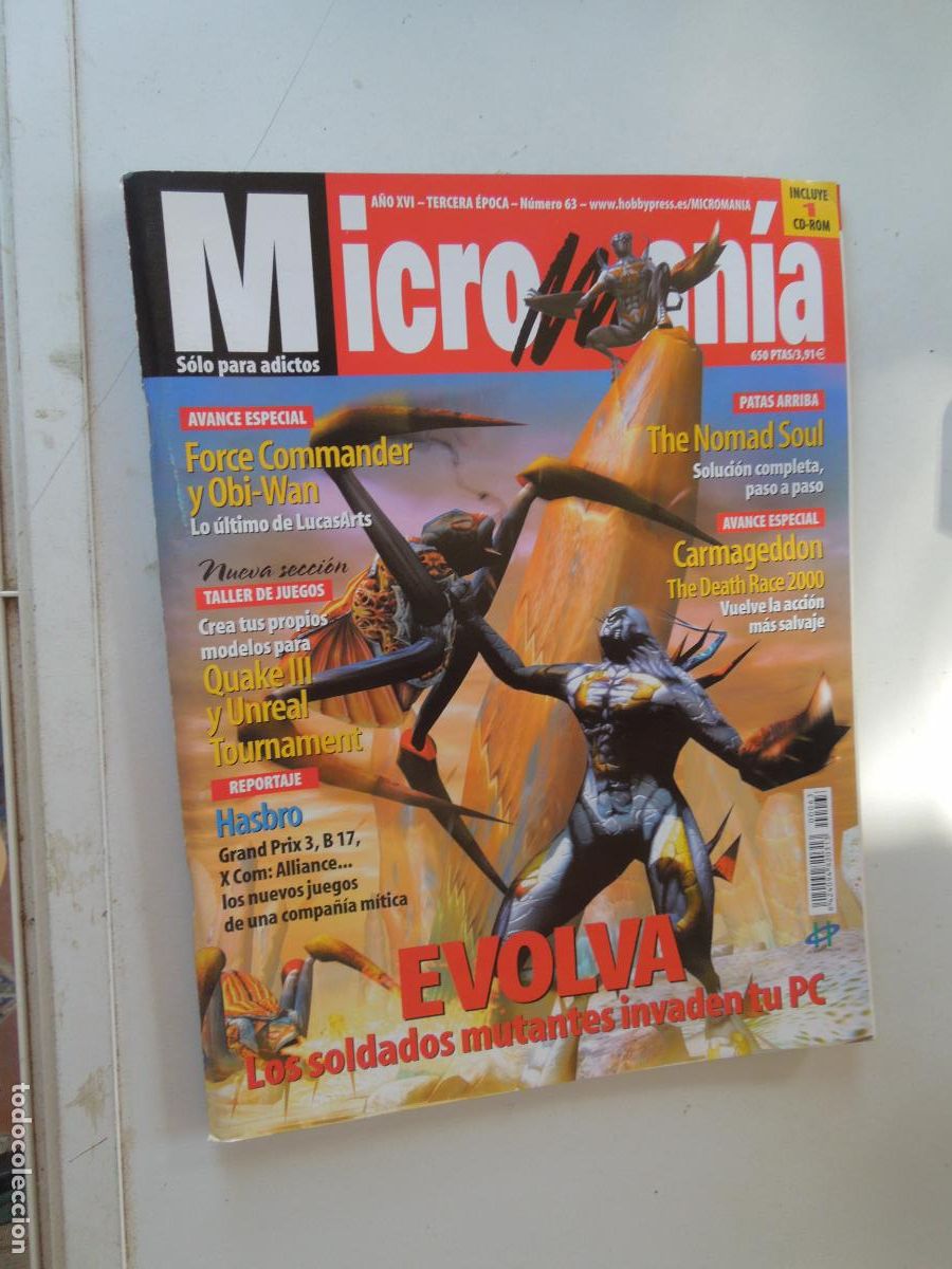 Coleccionismo de Revistas y Peri&oacute;dicos: MICROMANIA REVISTA N&ordm; 63-III EPOCA - 04-2000- EVOLVA - LOS SOLDADOS MUTANTES INVADEN TU PC