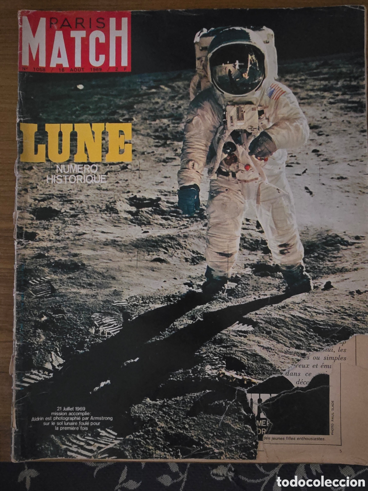 Coleccionismo de Revistas y Peri&oacute;dicos: PARIS MATCH,LUNE NUMERO ESTORIQUE,NUMERO 1058,A&Ntilde;O 1969(ASAHI PENTAX)
