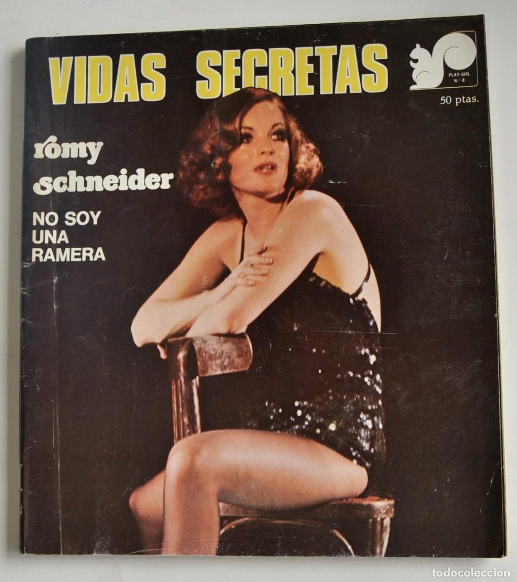 Colecionismo de Revistas e Jornais: &rdquo;Vidas Secretas -Romy Schneider-&rdquo; (Revista de Cine). N&ordm; 8. A&ntilde;o 1975. Muy ilustrada. Buen estado.
