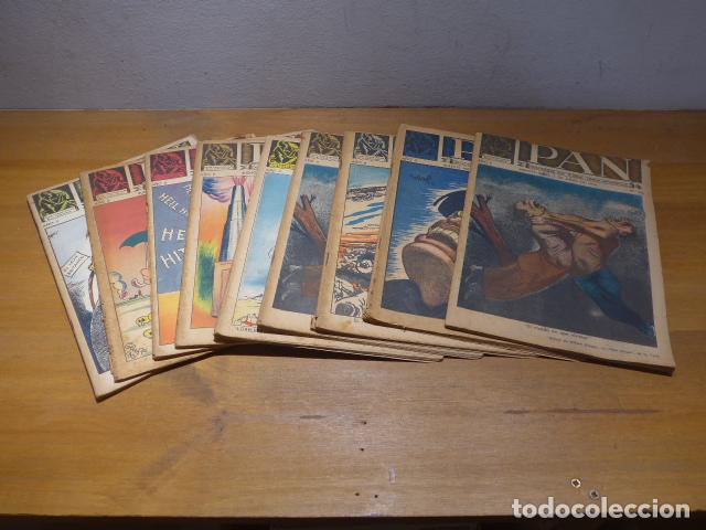 Coleccionismo de Revistas y Peri&oacute;dicos: Lote de 9 antigua revista PAN de 1936, pre guerra civil. Argentina, sintesis idea mundial