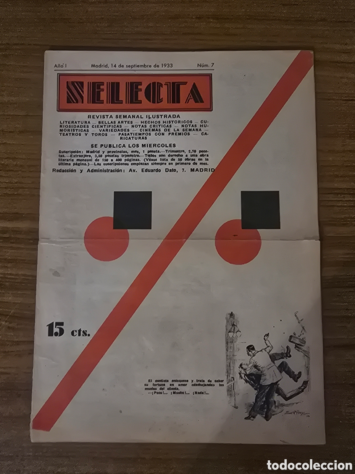 Collection Magazines and Newspapers: REVISTA SELECTA,NUMERO 7,A&Ntilde;O 1933,(MADRID)