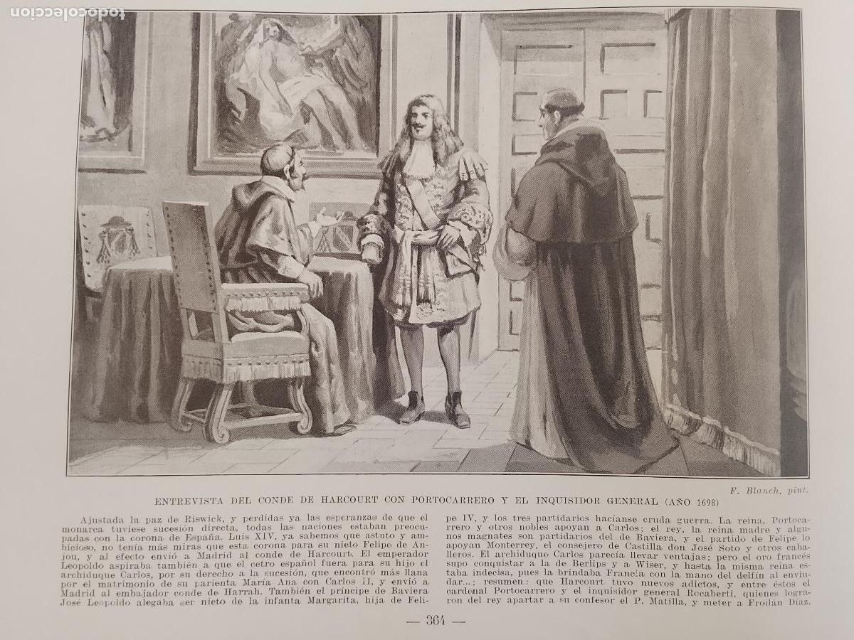 Coleccionismo de Revistas y Peri&oacute;dicos: hoja libro 1909 - ENTREVISTA DEL CONDE DE HARCOURT CON PORTOCARRERO INQUISIDOR GENERAL 1698