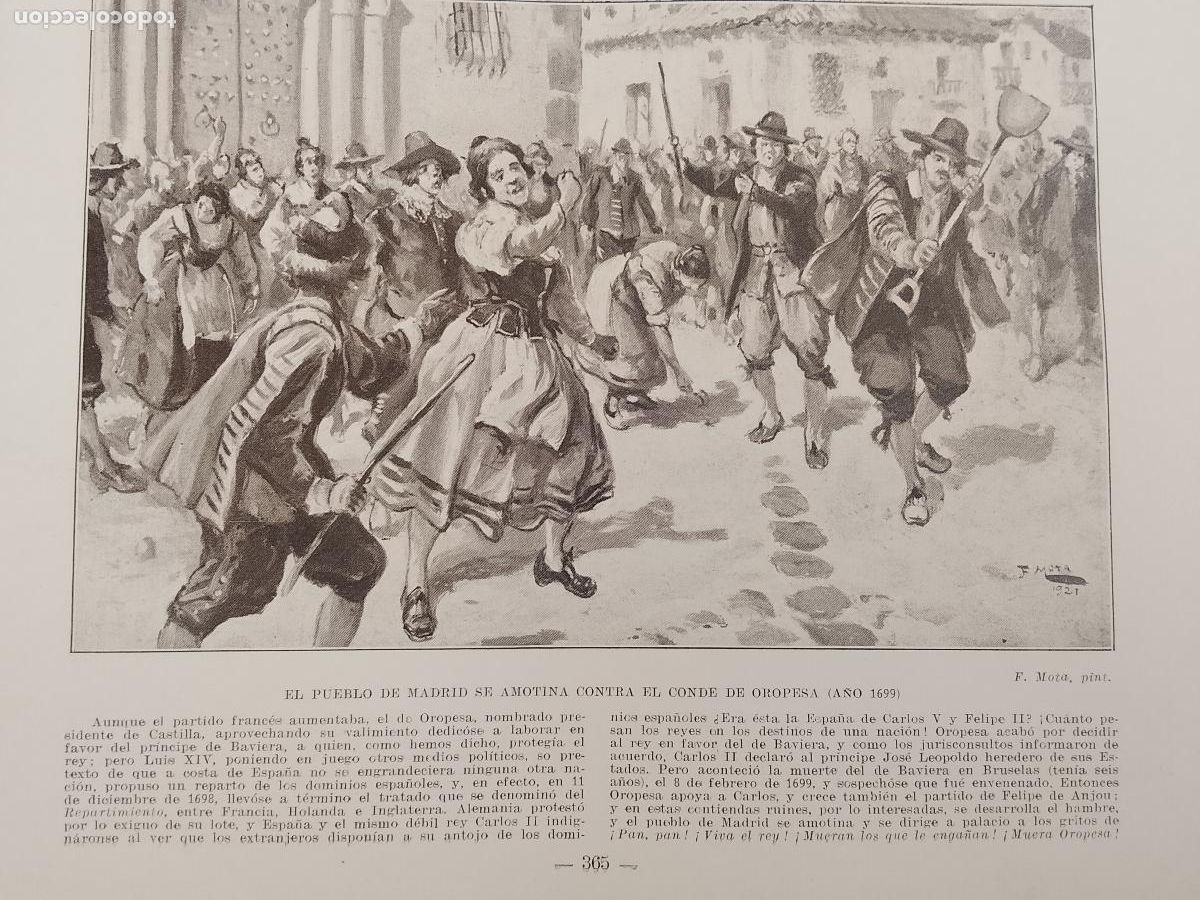 Coleccionismo de Revistas y Peri&oacute;dicos: hoja libro 1909 - EL PUEBLO DE MADRID SE AMOTINA CONTRA EL CONDE DE OROPESA EN 1699