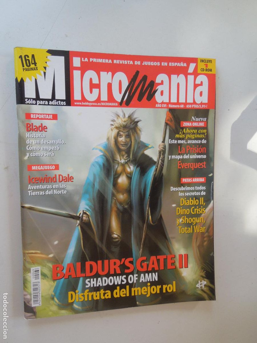 Coleccionismo de Revistas y Peri&oacute;dicos: MICROMANIA REVISTA N&ordm; 68- III EPOCA- BALDUR'S GATE II - 09-2000