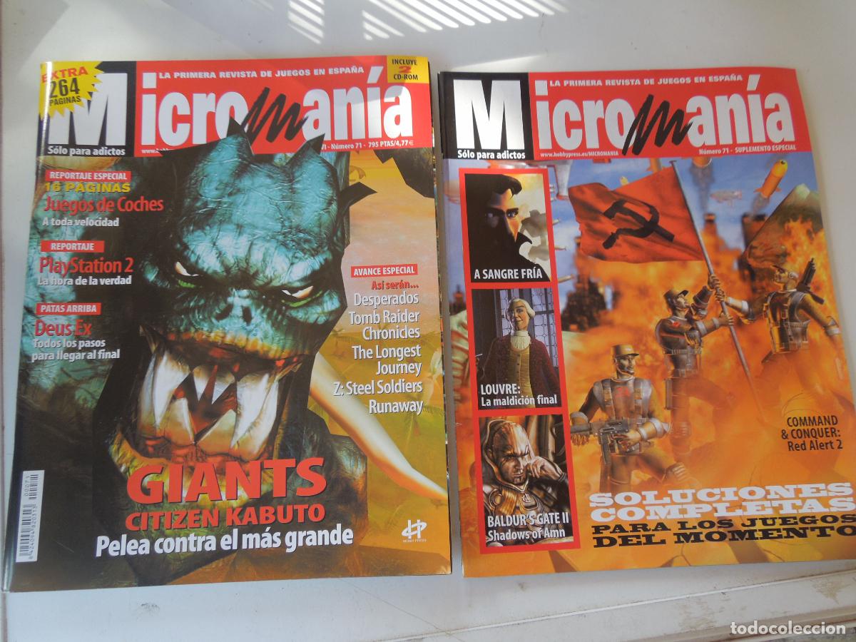 Collezionismo di Riviste e Giornali: MICROMANIA REVISTA N&ordm; 71- III EPOCA- GIANTS - CITIZEN KABUTO + SUPLEMENTO