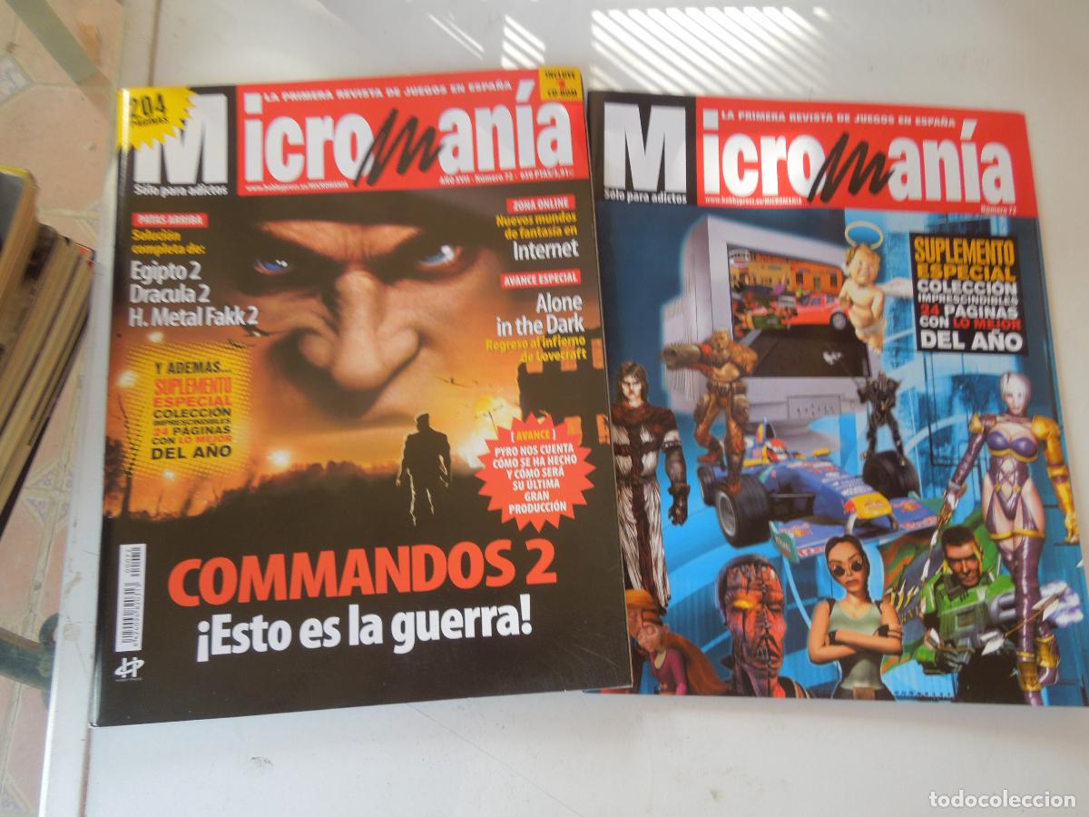 Collezionismo di Riviste e Giornali: MICROMANIA REVISTA N&ordm; 72- III EPOCA- ENERO 2001 - COMMANDOS 2 + SUPLEMENTO