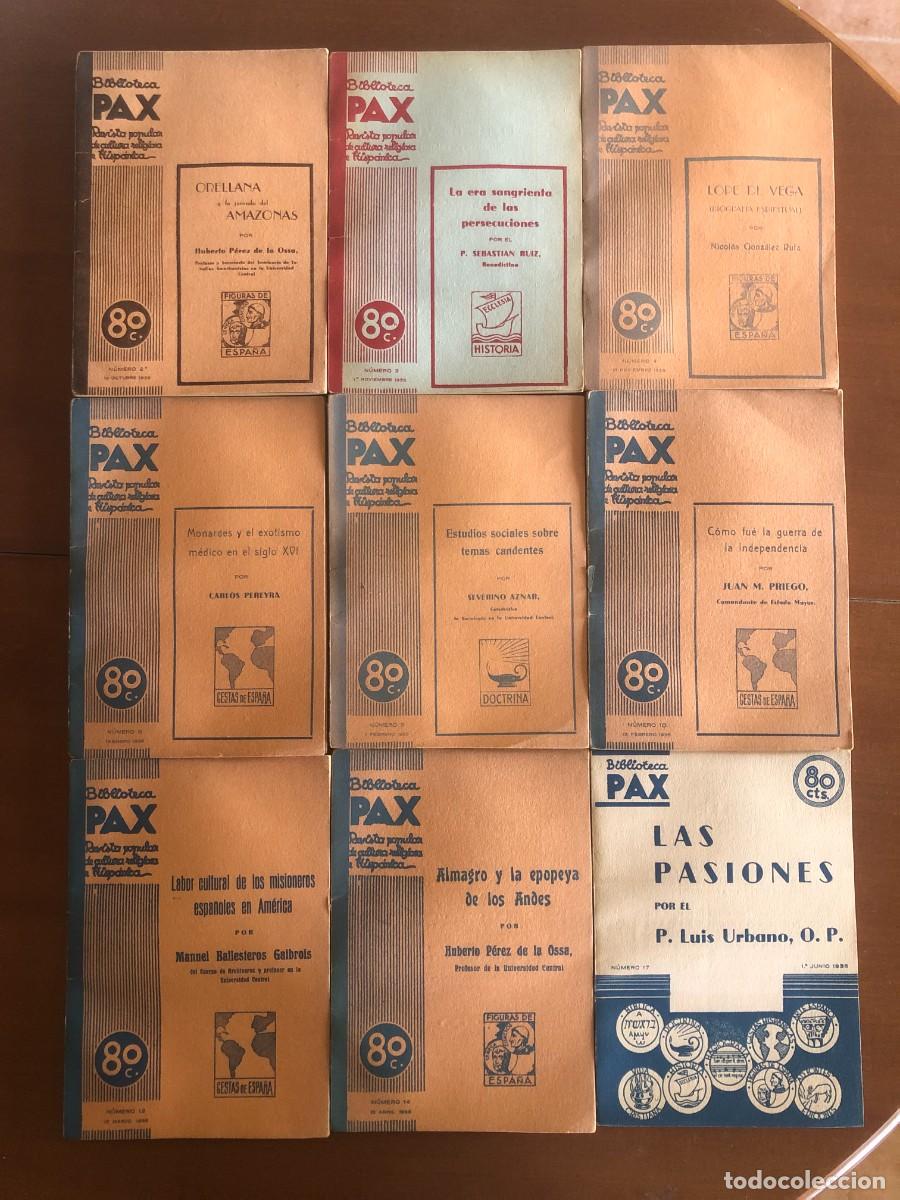 Coleccionismo de Revistas y Peri&oacute;dicos: La Biblioteca Pax N&ordm; 2, 3, 4, 8, 9, 10, 12, 14 y 17 Total 9 n&uacute;meros