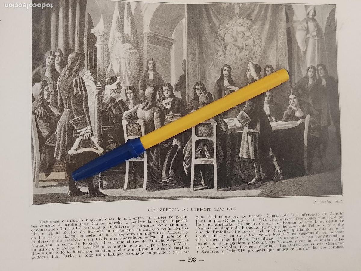 Colecionismo de Revistas e Jornais: hoja libro 1909 - CONFERENCIA DE UTRECHT EN 1712