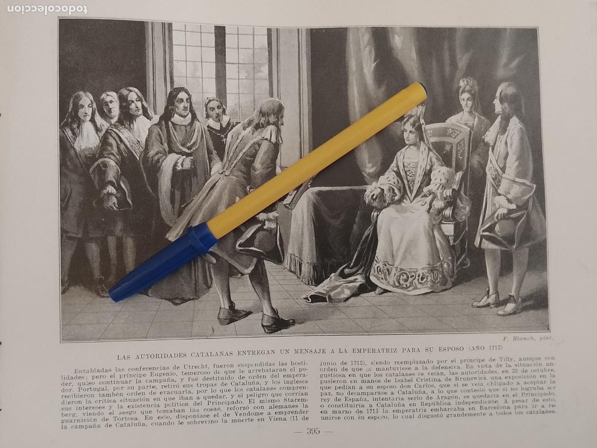Colecionismo de Revistas e Jornais: hoja libro 1909 - AUTORIDADES CATALANAS ENTREGAN MENSAJE A EMPERATRIZ PARA SU ESPOSO 1712