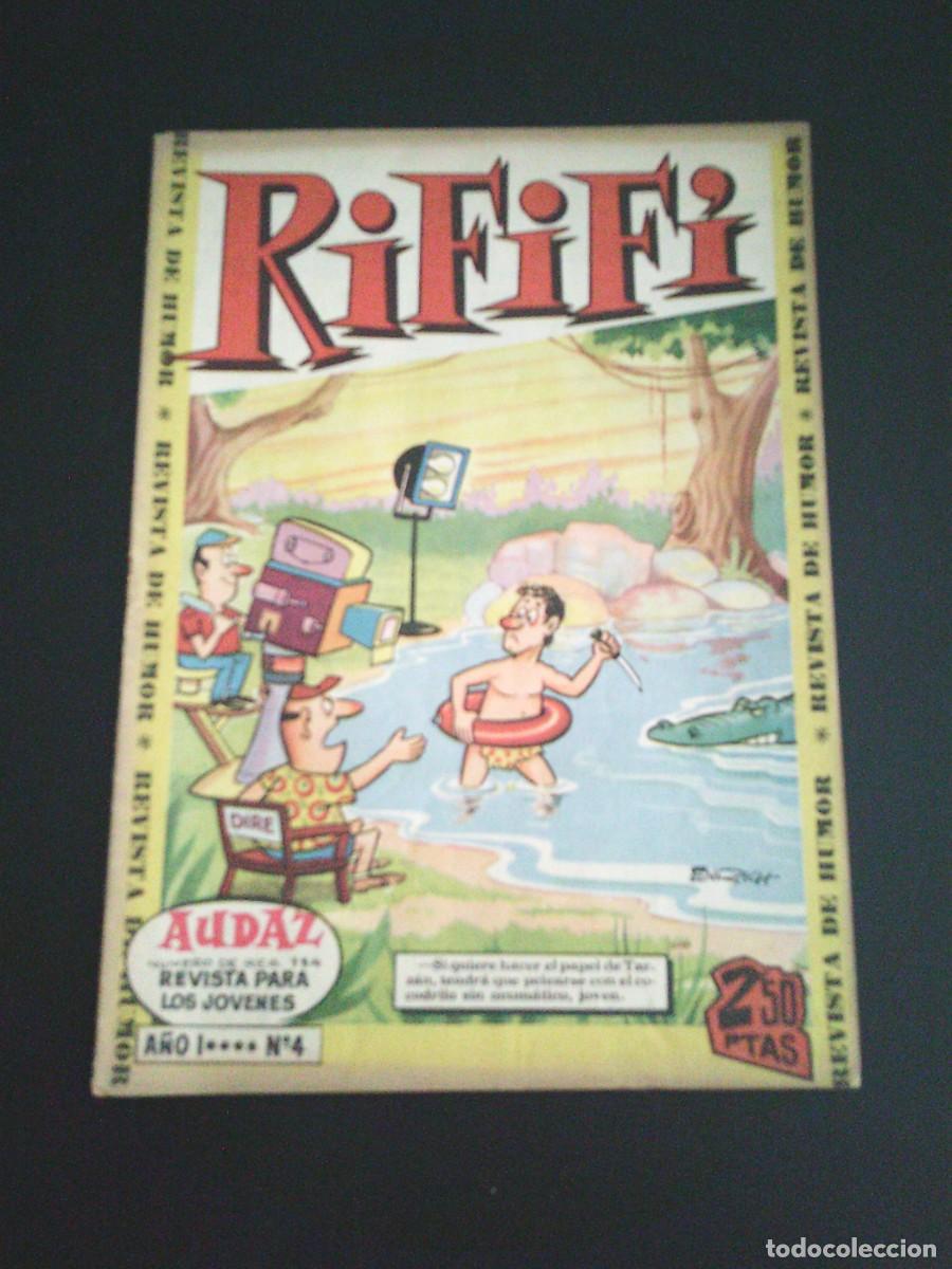 Coleccionismo de Revistas y Peri&oacute;dicos: RIFIFI - A&Ntilde;O I - NUMERO 4 - AUDAZ - REVISTA DE HUMOR - HISPANOAMERICANA 1961 -BUEN ESTADO -CJ 241