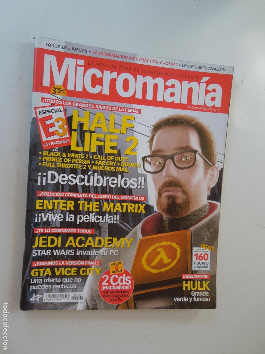 Coleccionismo de Revistas y Peri&oacute;dicos: MICROMANIA REVISTA N&ordm; 101- III EPOCA - JUNIO 2003 - HALF LIFE 2 -