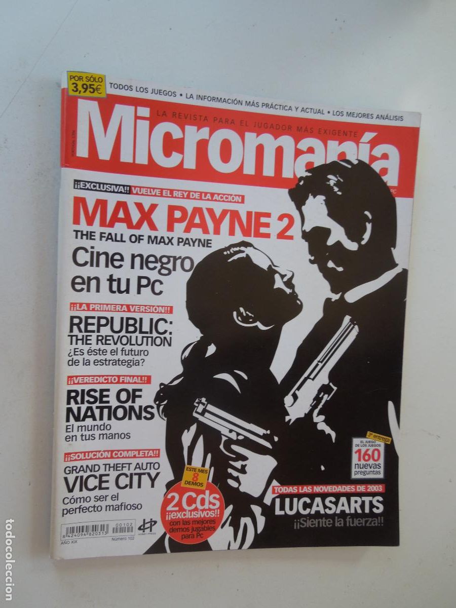 Coleccionismo de Revistas y Peri&oacute;dicos: MICROMANIA REVISTA N&ordm; 102- III EPOCA - JULIO 2003 - MAX PAYNE 2