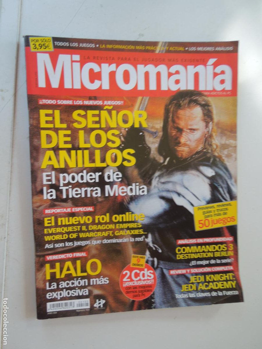 Coleccionismo de Revistas y Peri&oacute;dicos: MICROMANIA REVISTA N&ordm; 105- III EPOCA- 10-2003 - EL SE&Ntilde;OR DE LOS ANILLOS - HALO