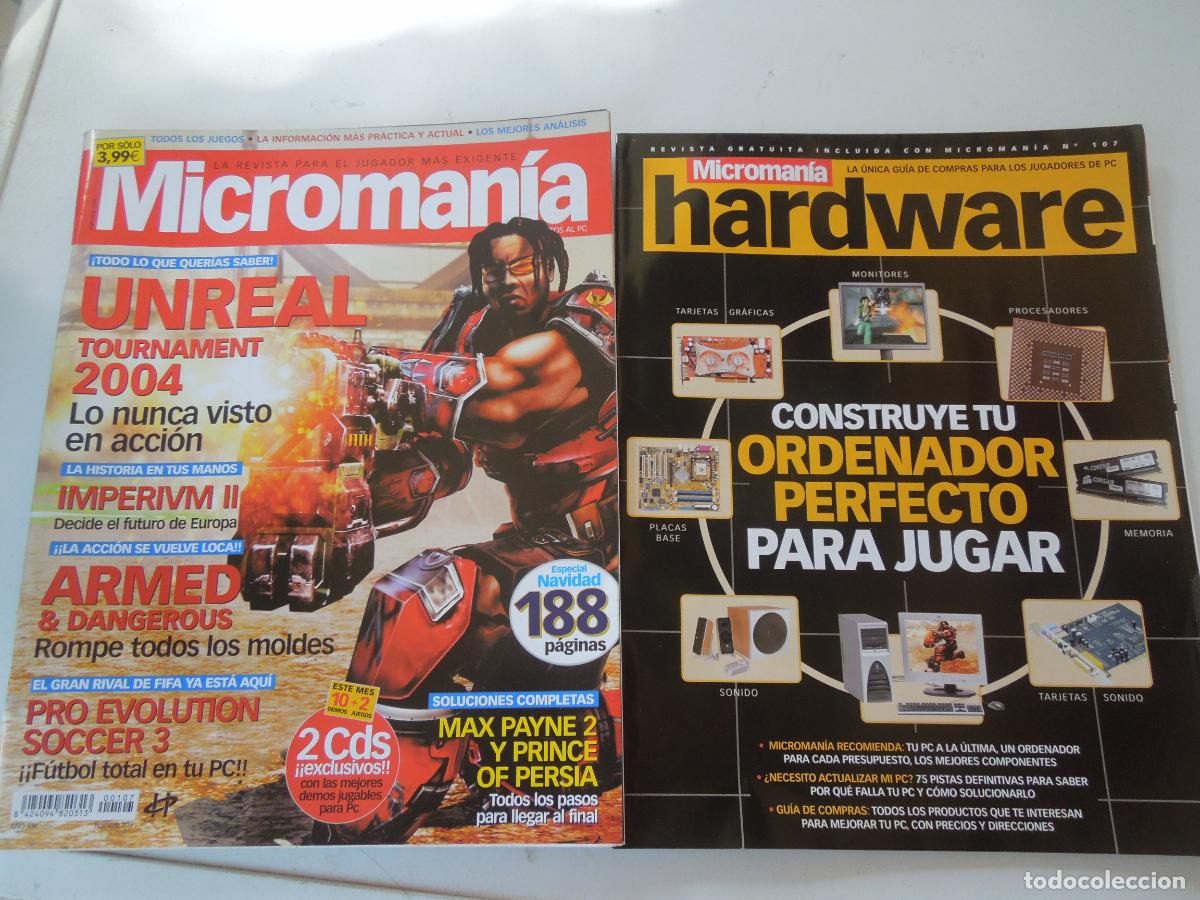 Coleccionismo de Revistas y Peri&oacute;dicos: MICROMANIA REVISTA N&ordm; 107- III EPOCA- 12-2003- UNREAL TOURNAMENT 2004, IMPERIUM II, MAX PAYNE 2