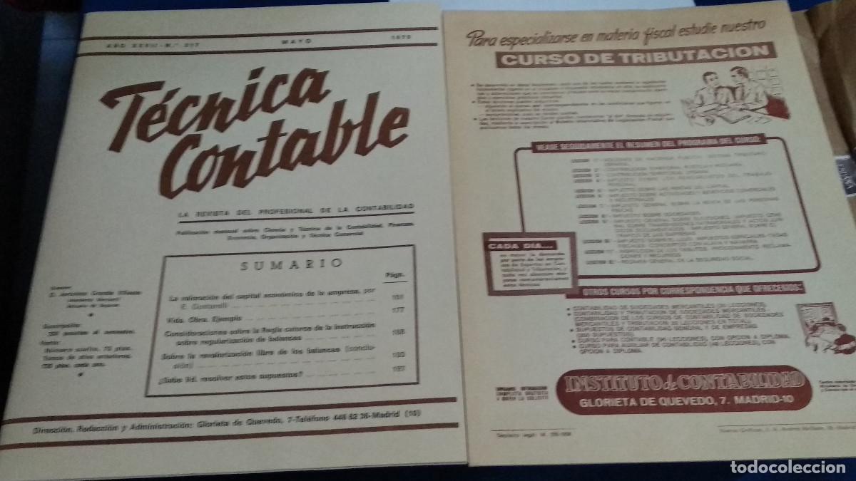 Coleccionismo de Revistas y Peri&oacute;dicos: REVISTA TECNICA CONTABLE + BOLETIN INFORMATIVO DE LEGISLACION FISCAL 1975
