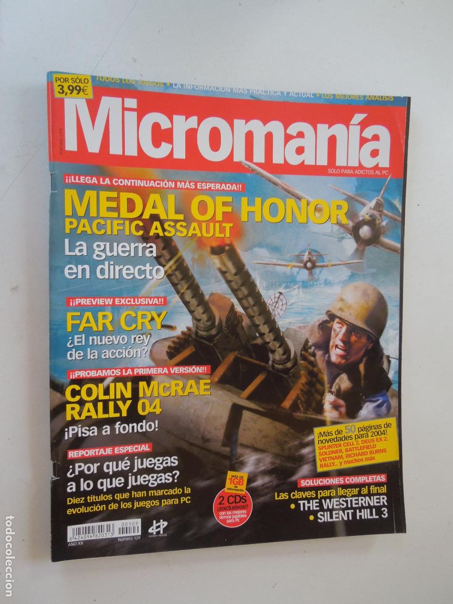 Coleccionismo de Revistas y Peri&oacute;dicos: MICROMANIA REVISTA N&ordm; 109- III EPOCA- febrero 2004 - MEDAL OD HONOR - FAR CRY