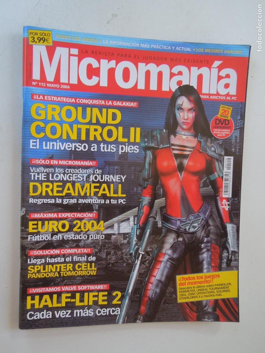Collezionismo di Riviste e Giornali: MICROMANIA REVISTA N&ordm; 112- III EPOCA- MAYO 2004- GROUND CONTROL II - DREAMFALL