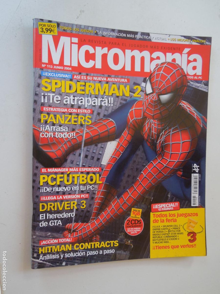 Coleccionismo de Revistas y Peri&oacute;dicos: MICROMANIA REVISTA N&ordm; 113- III EPOCA-06-2004- SPIDERMAN 2, DRIVER 3, HITMAN CONTRACTS..