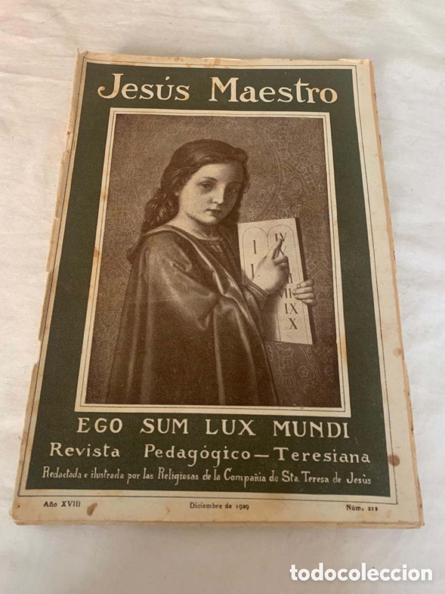 Coleccionismo de Revistas y Peri&oacute;dicos: Lote de 8 revistas Jes&uacute;s Maestro-Pedag&oacute;gico-Teresiana a&ntilde;os 1920-1930 educaci&oacute;n religiosa